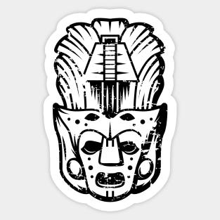 Aztec mask face #5 Sticker